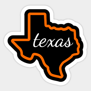 State of Texas Map Sticker